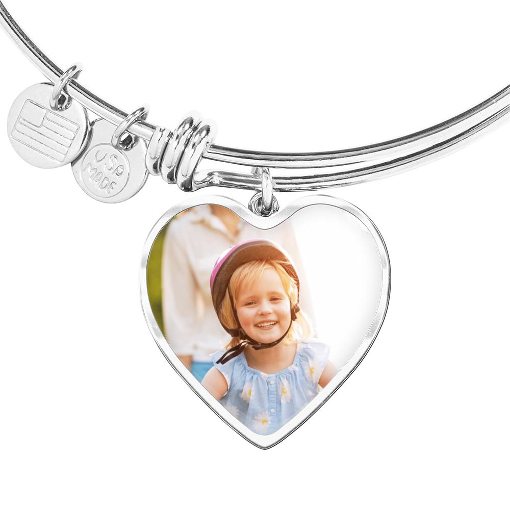 Custom Heart Bangle: Wear Your Love with a Personal Touch