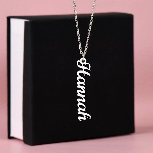 Custom Vertical Name Necklace: A Unique Statement of Personalized Elegance