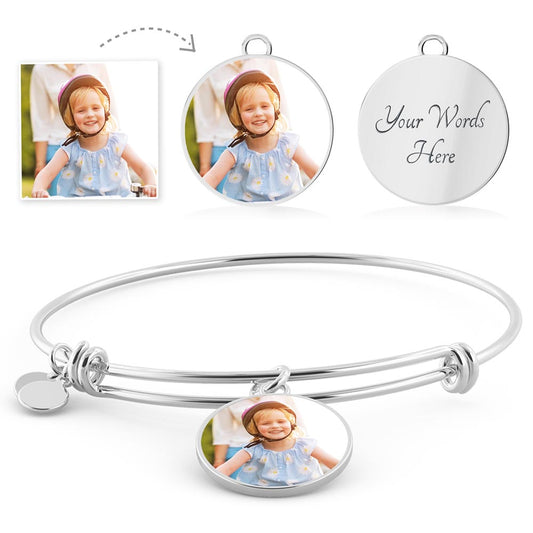 Custom Circle Bangle: Wear Your Love with a Personal Touch